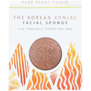 Esponja Facial The Elements Fire da The Konjac Sponge Company - Purifying Volcanic Scoria 30 g