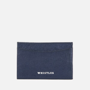 Whistles Women's Metallic Card Holder - Navy