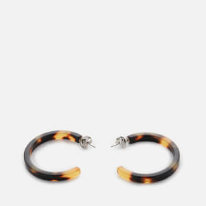 Whistles Women's Tort Hoop Earrings - Brown/Multi