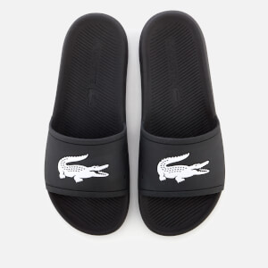 Lacoste Men's Croco Slide 119 1 Sandals - Black/White