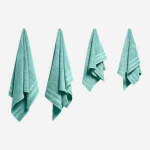 in homeware Supersoft 100% Cotton 4 Piece Towel Bale - Duck Egg