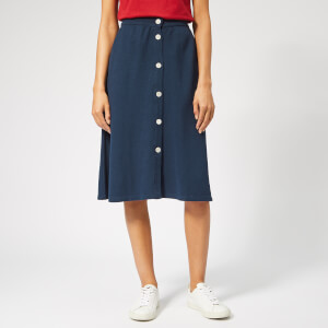 Maison Kitsuné Women's Piqué Skirt - Navy