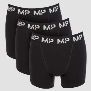 MP กางเกงในบ๊อกเซอร์ เอสเซนเชียลส์ สำหรับผู้ชาย - สีดำ (3 ตัว)