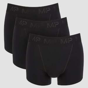 MP กางเกงในบ๊อกเซอร์เทรนนิ่ง เอสเซนเชียลส์ สำหรับผู้ชาย - สีดำ (3 ตัว)