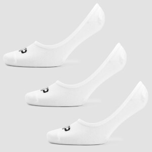 MP Women's Essentials Invisible Socks - White (3 Pack)