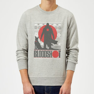 Valiant Bloodshot Holiday Sweatshirt - Grey