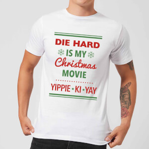 Die Hard Is My Christmas Movie Men's Christmas T-Shirt - White