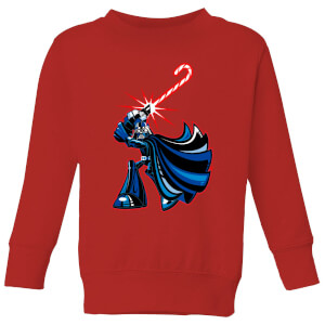 Star Wars Candy Cane Darth Vader Kids' Christmas Sweatshirt - Red