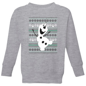 Disney Frozen Olaf Dancing Kids' Christmas Sweatshirt - Grey