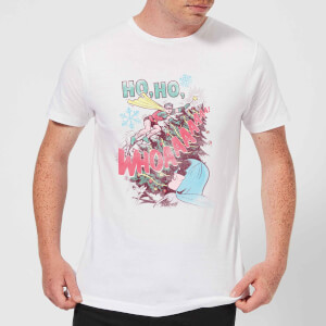 DC Ho Ho Whoaaaaaaa Men's Christmas T-Shirt - White