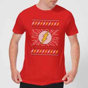 DC Flash Knit Men's Christmas T-Shirt - Red