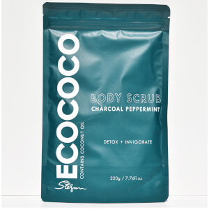 ECOCOCO Peppermint and Charcoal Body Scrub 220g