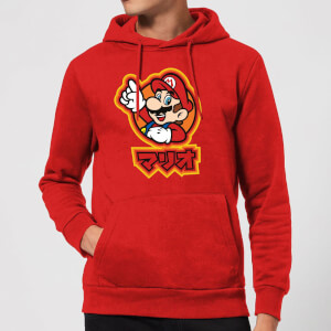 Nintendo Super Mario Mario Kanji Hoodie - Red