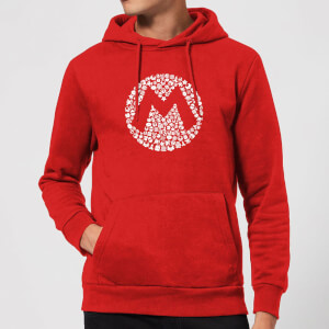 Nintendo Super Mario Mario Items Logo Hoodie - Red