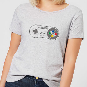 Nintendo Super Nintendo SNES Controller Pad Women's T-Shirt - Grey