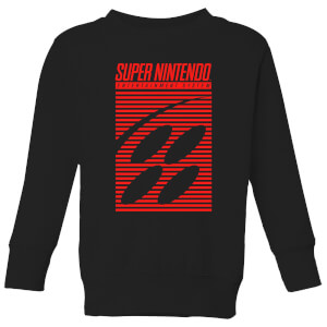 Nintendo Retro Logo Kid's Sweatshirt - Black