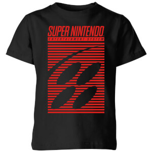 Nintendo Retro Logo Kid's T-Shirt - Black