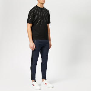 Neil Barrett Men's Double Nastro Tailored Sweat Pants - Navy/Black
