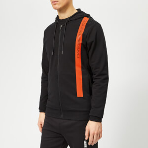 Calvin Klein Performance Men's Full Zip Hoody - CK Black/Cherry Tomato
