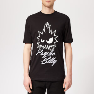 McQ Alexander McQueen Men's Psycho Billy Dropped Shoulder T-Shirt - Darkest Black