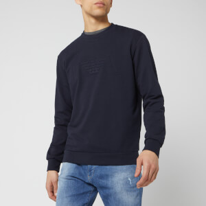 Emporio Armani Men's Eagle Chest Logo Sweatshirt - Blue Navy
