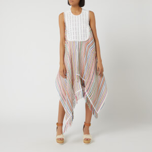 JW Anderson Women's Multi Colour Stripe Bib Dress - Multi