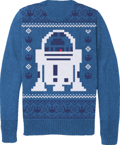 Star Wars Men's Christmas R2-D2 Knitted Jumper - Blue