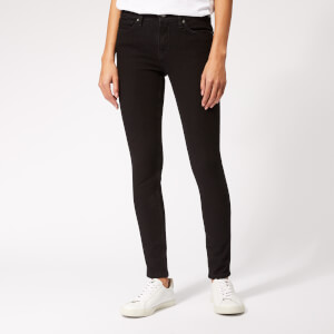 Victoria, Victoria Beckham Women's Mid Rise Skinny Jeans - Black