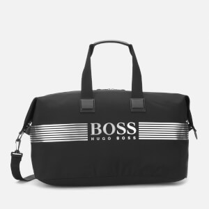 BOSS Men's Pixel Nylon Holdall Bag - Black/White Logo