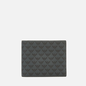 Emporio Armani Men's All Over Print Wallet - Grey/black
