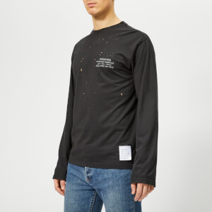 Satisfy Men's Deserter Moth Eaten Long Sleeve T-Shirt - Black Wash