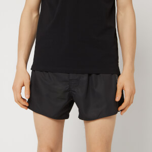 Emporio Armani Men's Tape Detail Swim Shorts - Black