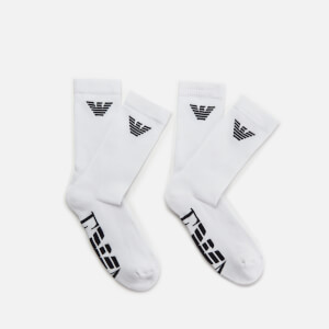 Emporio Armani Men's Short Socks - White