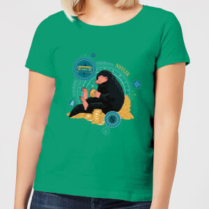 Fantastic Beasts Niffler Women's T-Shirt - Kelly Green