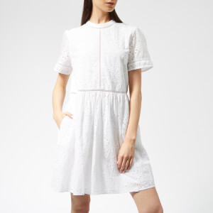 Superdry Women's Shelly Schiffli Dress - White