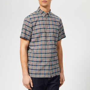 PS Paul Smith Men's Shorts Sleeve Casual Fit Shirt - Black