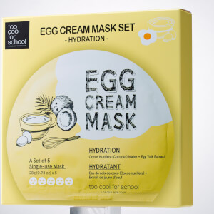 Too Cool For School Egg Cream Hydration Mask Set (5 Masks)