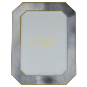 Candlelight Grey with Gold Edges 5" x 7" Photo Frame