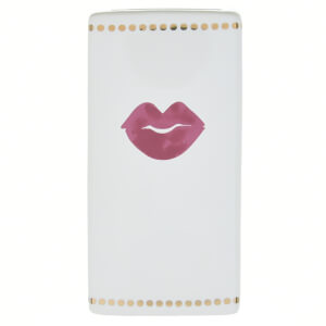 Candlelight Tumbler Lips Design with Gold Dots