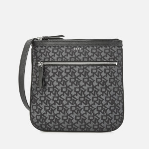 DKNY Women's Casey Zip Cross Body Bag - Black Logo