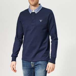 GANT Men's The Original Heavy Rugger - Evening Blue