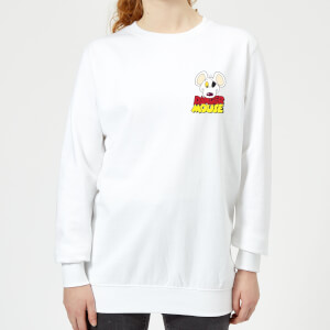 Danger Mouse Pocket Logo Women's Sweatshirt - White