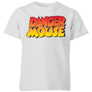Danger Mouse Colour Logo Kids' T-Shirt - Grey