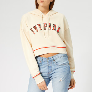 Ivy Park Women's Baseball Logo Crop Hoodie - Brazillian Sand