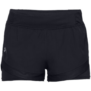 Under Armour Women's Qualifier Speed Pocket 2-in-1 Shorts - Black