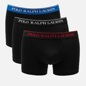 Polo Ralph Lauren Men's 3 Pack Classic Trunk Boxer Shorts - Black