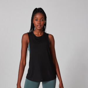 Myprotein Drop Arm Hole Vest - Black