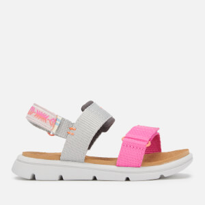 TOMS Toddlers' Ray Vegan Water Resistant Sandals - Grey/Pink