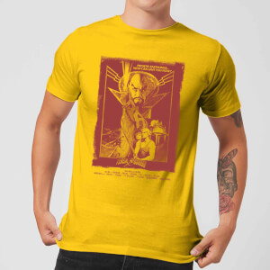 Flash Gordon Retro Movie Poster Men's T-Shirt - Yellow