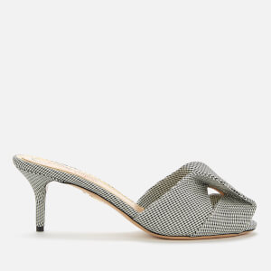Charlotte Olympia Women's Gingham Kitten Heels - Black/White